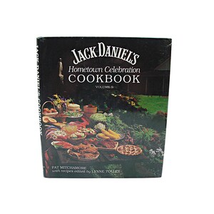 Autographed 1990 Jack Daniels Cookbook Signed Niece Volume II Hardcover Vintage