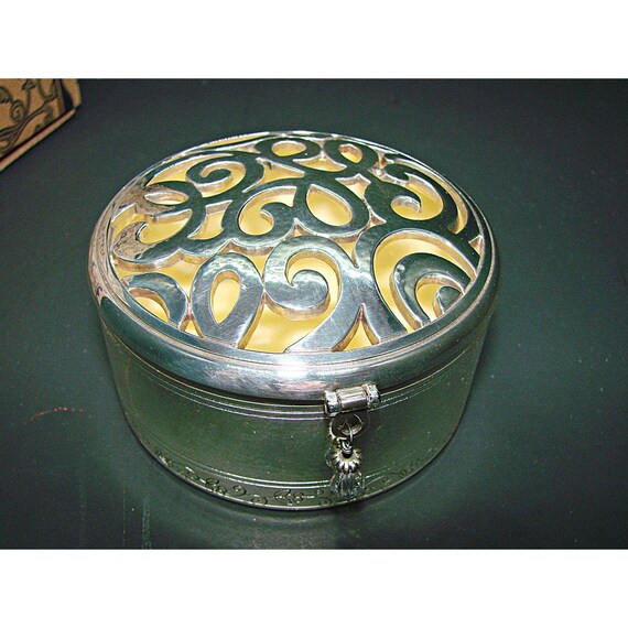 NEW Brighton Skribbel Art Round Trinket Box Yello… - image 4