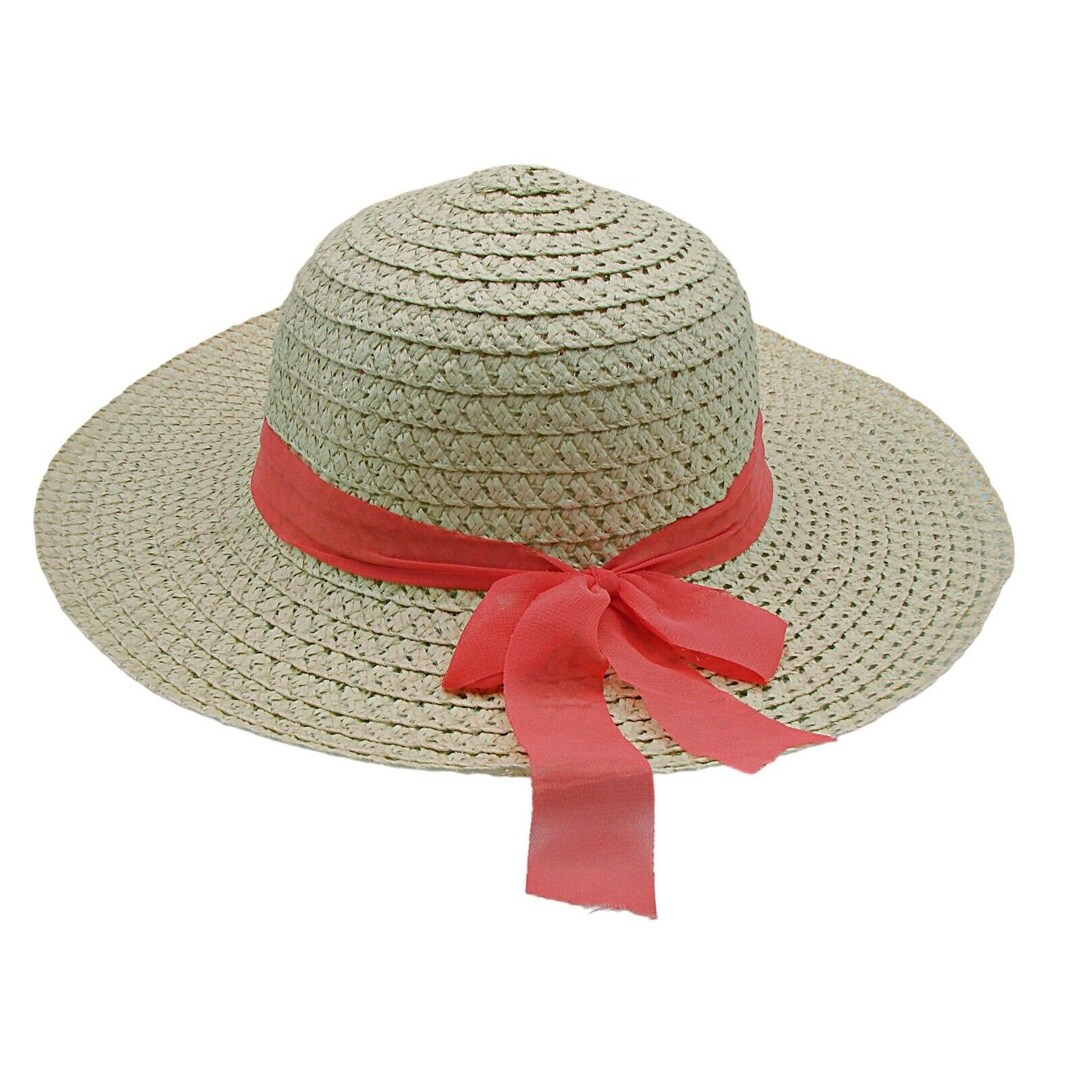 Da-Me Straw Sun Hat with Pink Ribbon Trim G00658_1.jpg?v=1691457490&  main image 3