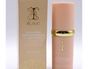 Ikzee Foundation Medium Spectrum SPF 50 1.05 floz Hydrating Skin Tone Perfecting
