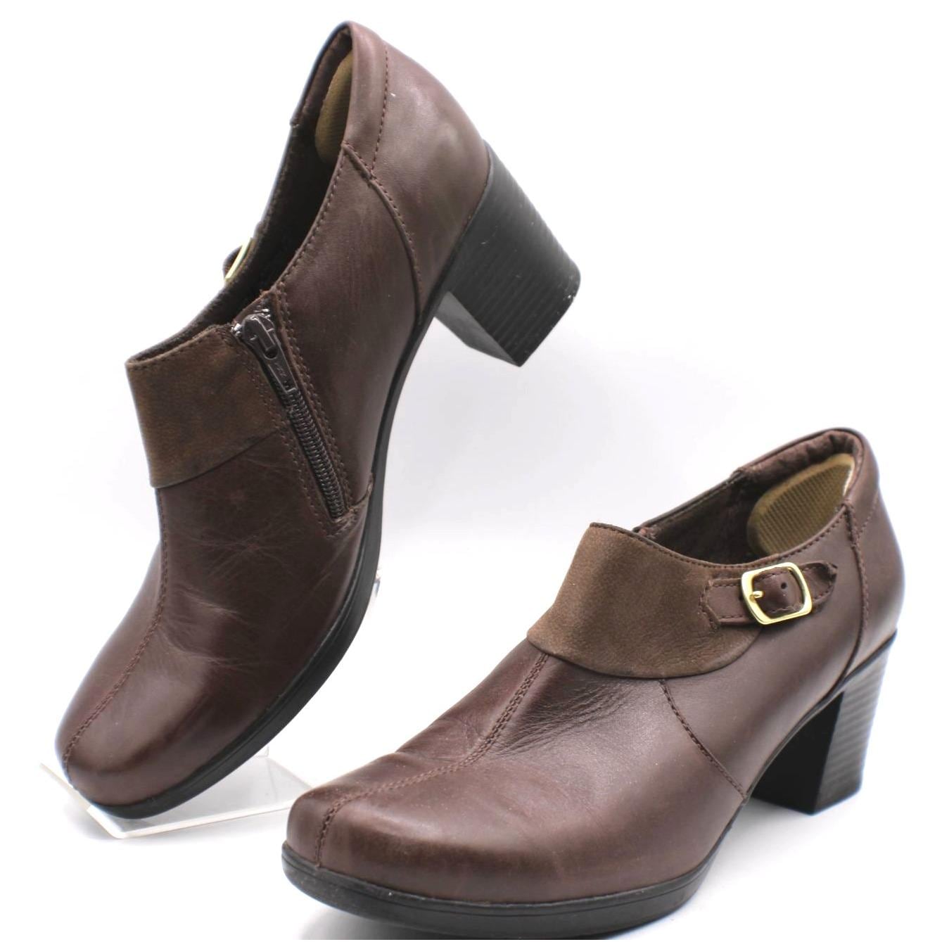 Clarks Un Loop Strap Navy Leather Womens Mary Jane Shoes 7497-24D