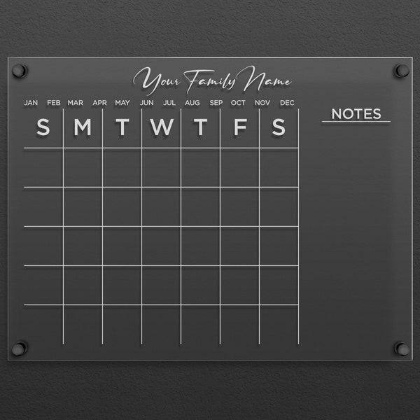 Family Calendar Etsy