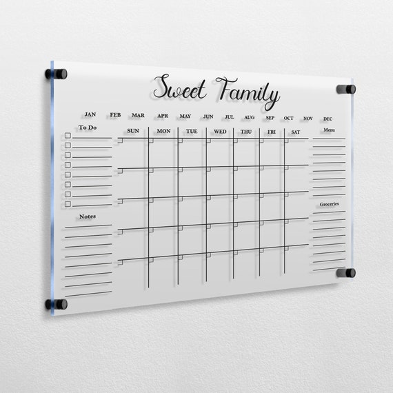 Acrylic Family Planner Personalized Dry Erase Board Monthly and Weekly Calendar 2024 Calendar for Wall Glass Whiteboard Planner - Etsy Acrylic Family Planner Personalized Dry Erase Board Monthly and Weekly Calendar 2024 Calendar for Wall Glass Whiteboard Planner - Etsy
