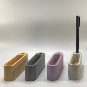 Visitenkarte & Stifthalter - Kartenhalter - Stifthalter - Büroorganisator - Visitenkartendisplay - Modern - Zement - Minimalistisch
