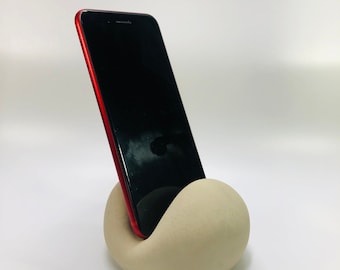 Bean Concrete Phone holder - Ipad Holder - Phone Holder Stand - Home & Office - Kitchen - Tablet Stand - Gift