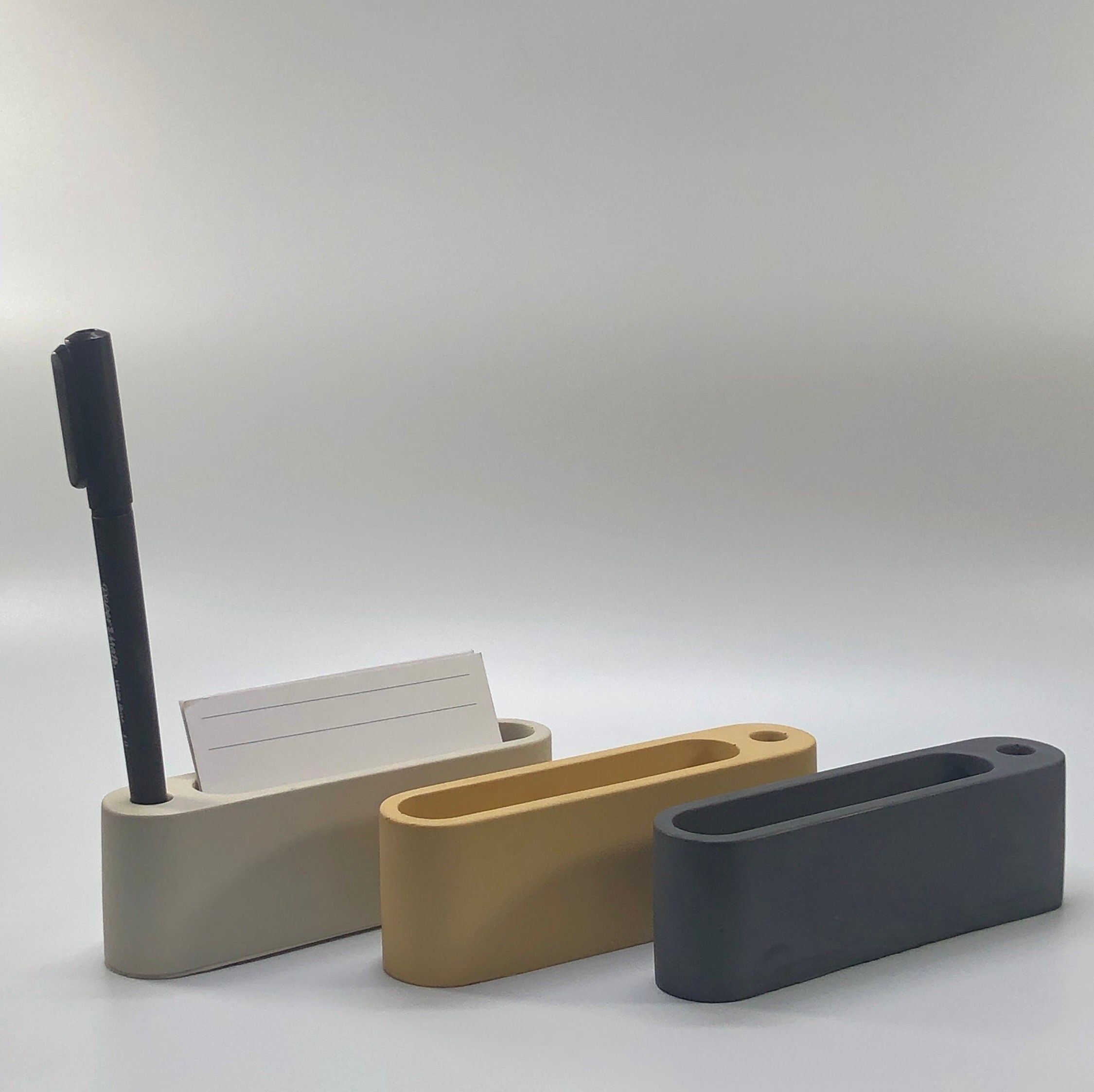 Business Card & Pen Holder Card Holder Pen Holder Office Etsy