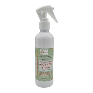 Frankincense and Myrrh Aloe Vera Spray, Made with 96.5% Organic Aloe Vera for Hair, Face, Body Care, Hydrating Facial Mist and Body Spray