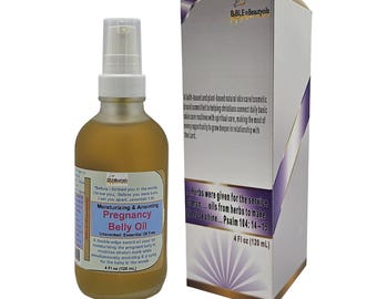 Moisturizing and Anointing Pregnancy Belly Oil, Pregnancy Oil for Stretch Mark Prevention and Belly Care, Essential Oil Free Belly Oil