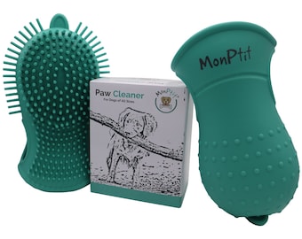 MonPtit Paw Cleaner, Portable Dog Feet Washer, 2 In 1 Dog Foot Cleaner Brush Cup Soft Silicone Bristles for Grooming, Pet Cleaning , Dog Paw