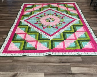 Pink and Green Star
