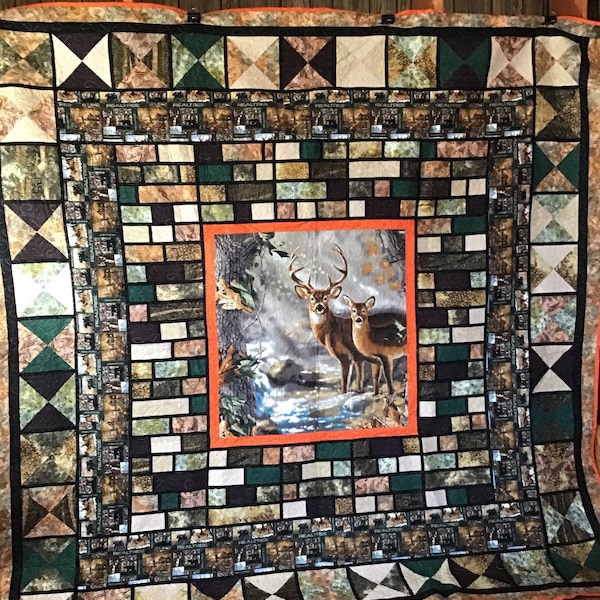 Deer Quilt Etsy