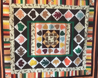 Fall leaves quilt
