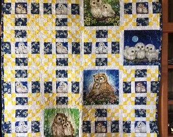 Couette bébé hibou