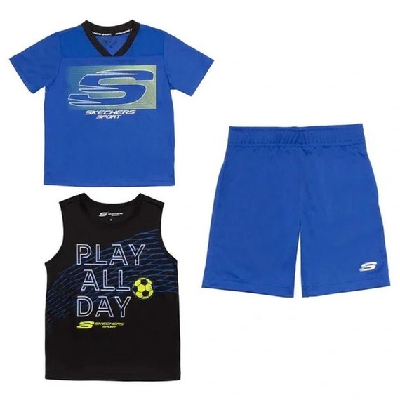 Skechers shorts best sale kids white
