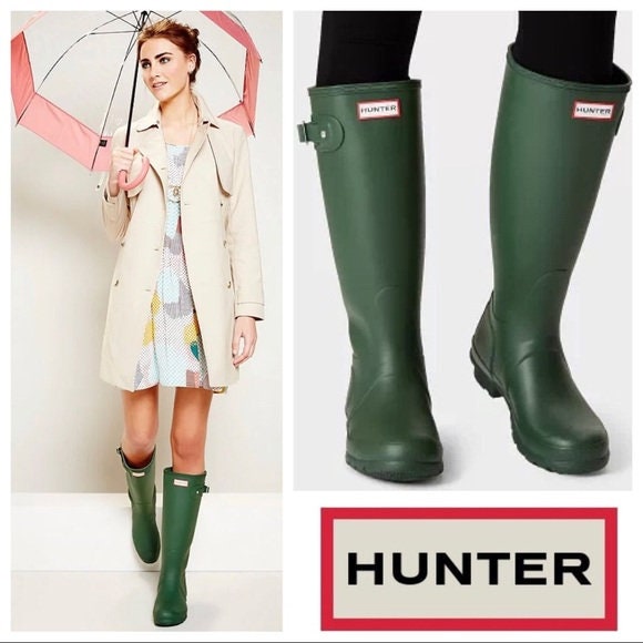 Hunter Green Boots - Etsy