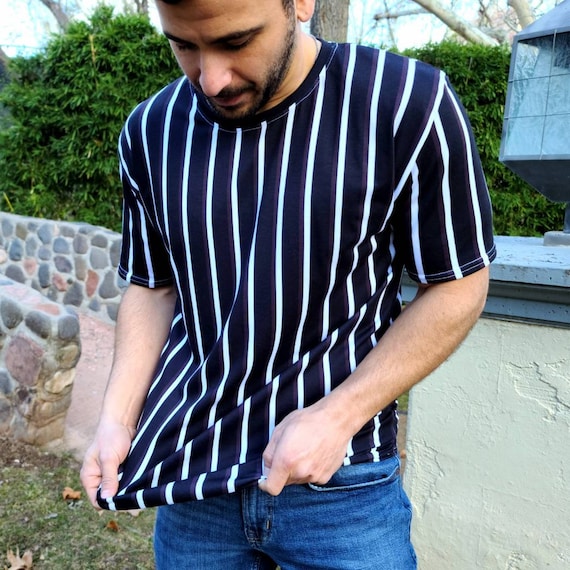 90s Striped T-shirt - Etsy 90S Striped T-Shirt - Etsy