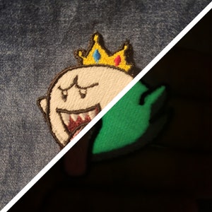 King Boo  Patch, with glow in dark option