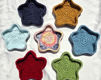 Crochet Star Trinket Dishes