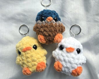 Crochet Duck Keychain