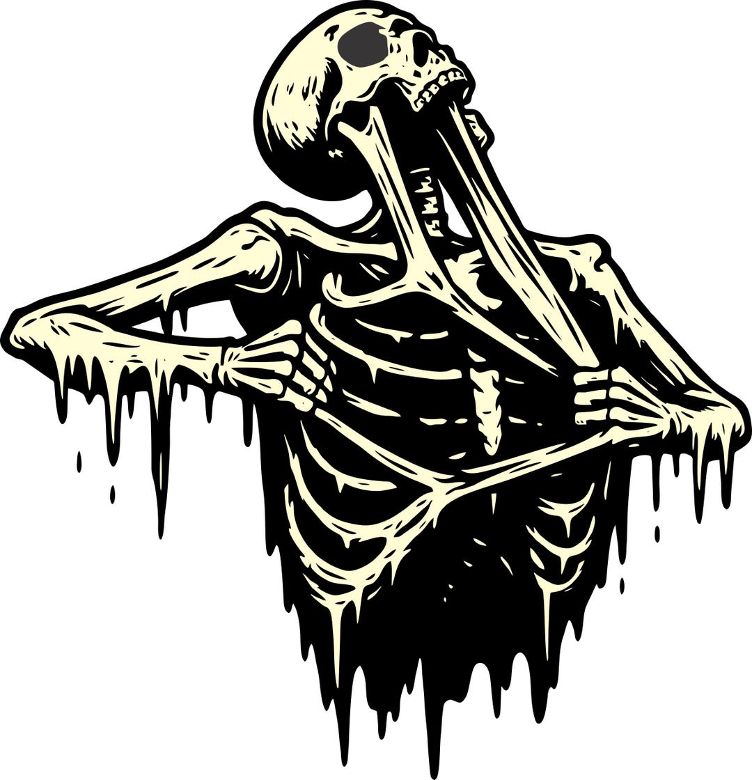 Dripping Skeleton Ribcage SVG: Halloween Cut File for Cricut - Etsy