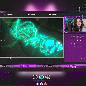 Animated Stream Overlays Kitsune Mask Purple Kitsune Mask Twitch Stream ...