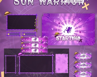Forfait Guerrier du soleil Entracte Manga Écrans de discussion Alertes webcam Forfait flux complet Anime Violet