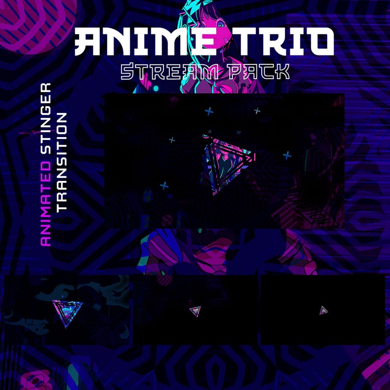 Retro Premium Animated Twitch for Twitch Streamers Retro Anime Stream ...