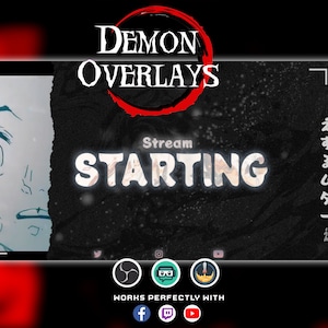 Animated Demon overlays Stream package animated alerts for twitch streamers Demon Overlays Twitch overlay Cute Alerts For Twitch Streamers
