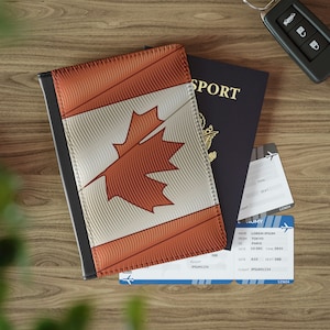RFID-Blocking, Canada, Canadian Flag, Maple Leaf Passport Cover