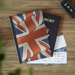 RFID-Blocking, United Kingdom, UK Flag, Union Jack, Britian, British Flag Passport Cover