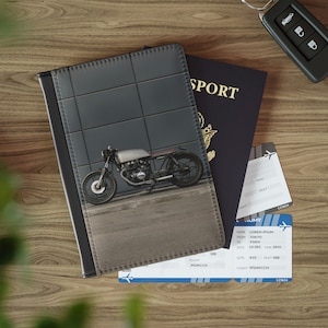 RFID-Blocking, Motorcycle, Bike, Passport Cover (Optional Personalization)