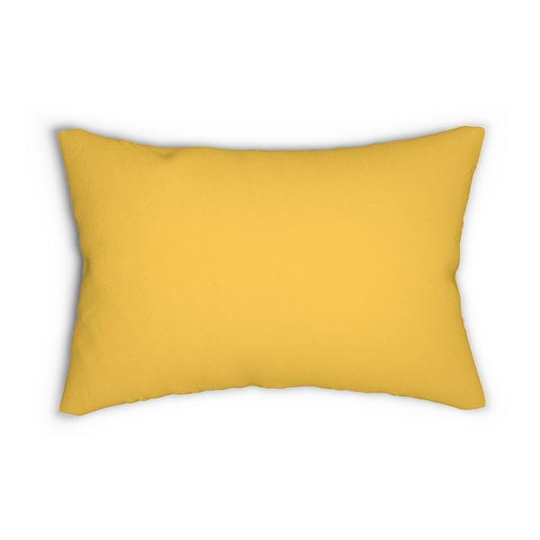 Yellow Lumbar Pillow Etsy