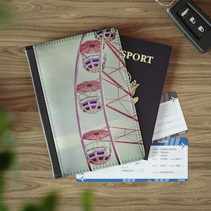 RFID-Blocking, Ferris Wheel Passport Cover (Optional Personalization)
