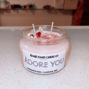 Intention Crystal Candle - 100% Soy Candle