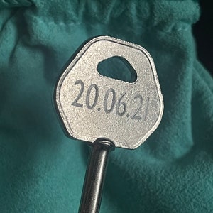 Engraved key