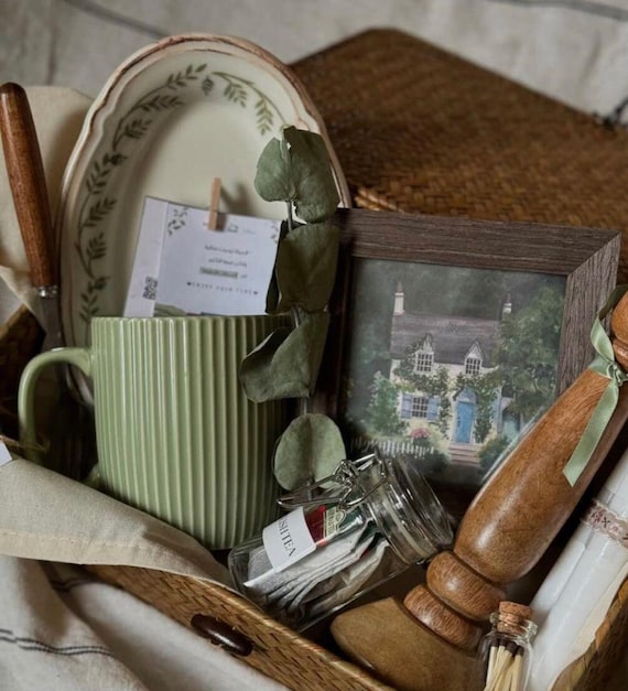 Curated Thrifted Gift Basket | Vintage Home Decor Bundle | Unique Cottagecore & Farmhouse Accents | Eco Friendly Gift | Surprise | Mystery