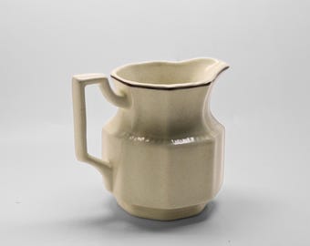 Vintage Kensington Staffordshire Cream Pitcher | Speckled Ironstone Milk Jug