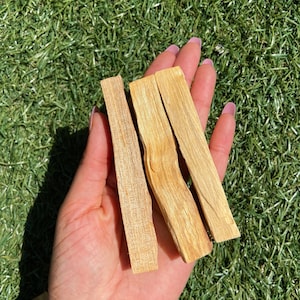 Organic Palo Santo Sticks 3 pk THICK | Spiritual Cleansing, Smudging, Holy Wood