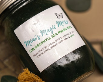 Chlorophyll Sea Moss Gel, Flavored Sea Moss Gel | Premium 100% Wildcrafted