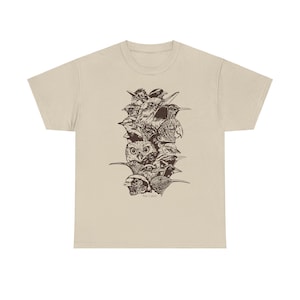 Puerto Rican Endemic Birds Unisex Beige T-shirt