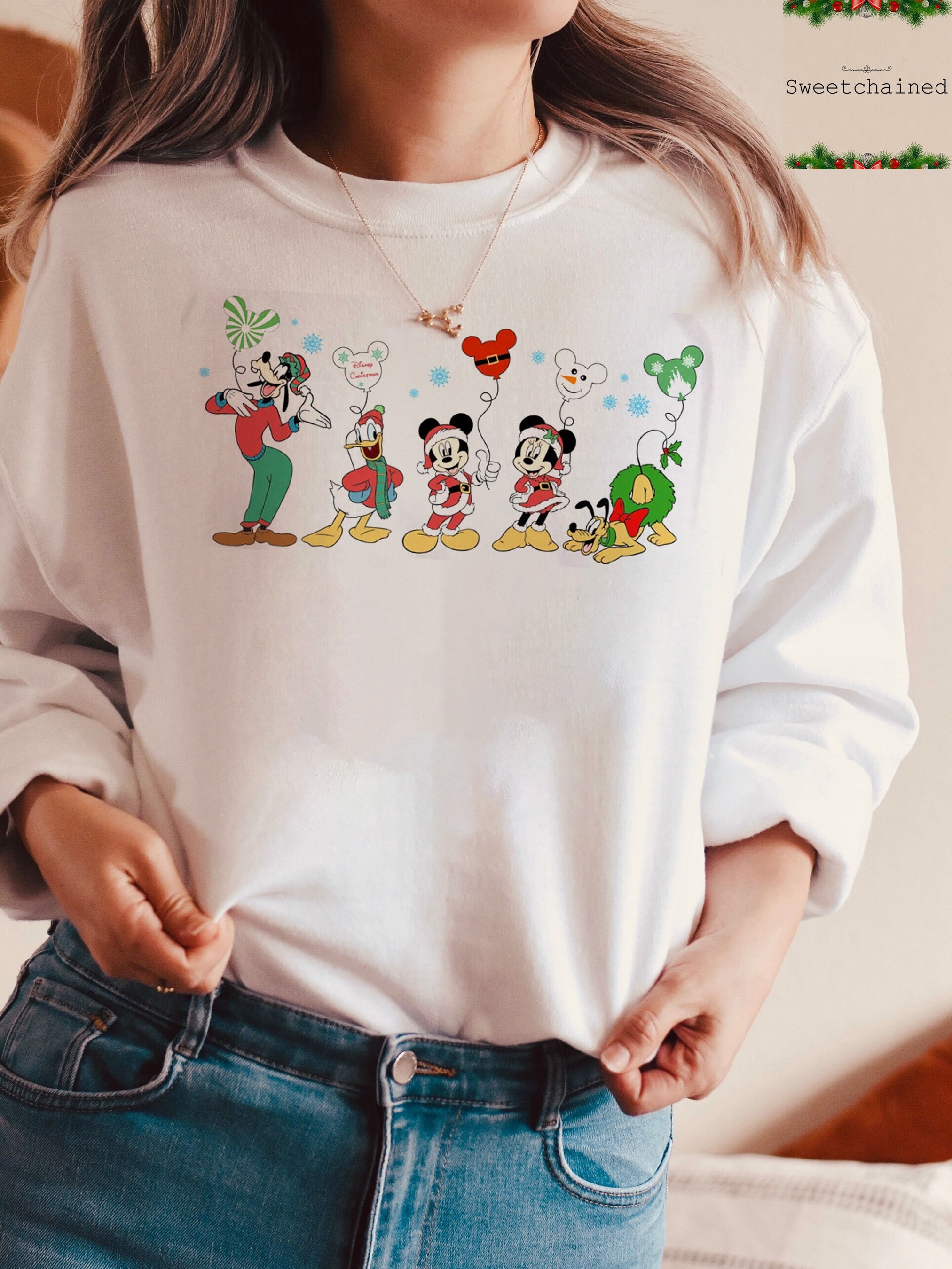 Discover Vintage Disneyland ChristmasDisneyland 1955 Christmas Sweatshirt