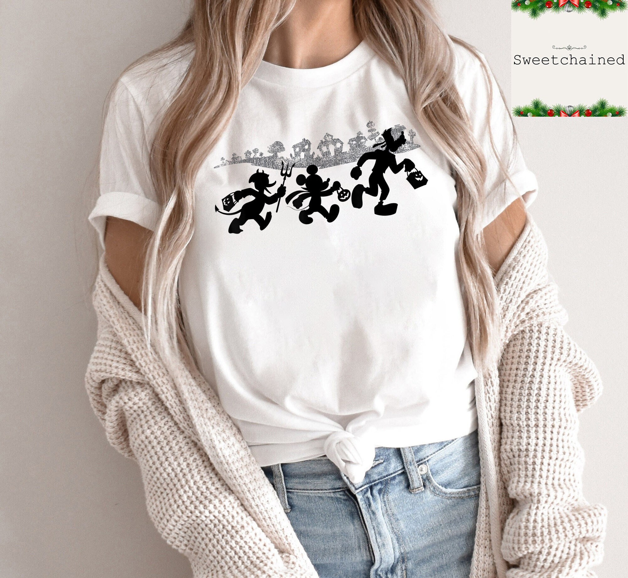 Discover Disney Mickey Mouse Halloween Candy Hunt T Shirt