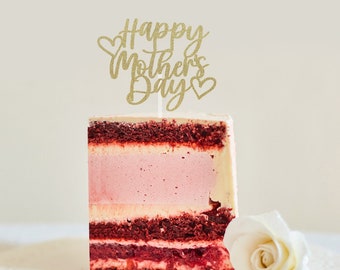 Happy Mother&#39;s Day Topper File, Happy Mother&#39;s Day SVG PNG, Happy Mother&#39;s Day Topper