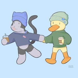 Custom Cartoon Duo | Character Illustration | Cartoons and Comics | Personal Artwork | Digital Illustration