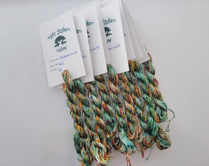 Bonnie Lass 6 Strand DMC, Hand Dyed Floss, Variegated Thread, Overdyed