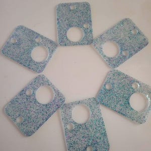 Blue Sparkle Thread Drops- Floss Drops, Cross Stitch, Embroidery