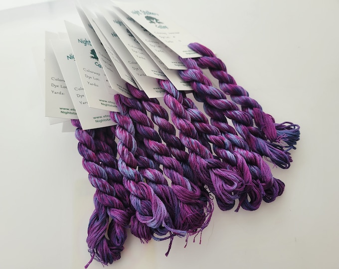 Disintegrape 6 Strand DMC, Hand Dyed Floss, Variegated Thread