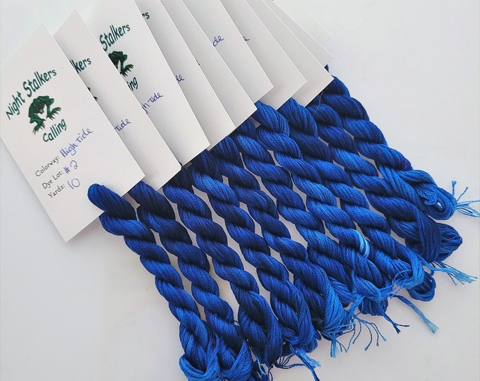 High Tide 6 Strand DMC Floss, Hand Dyed Thread, Overdyed, Variegated