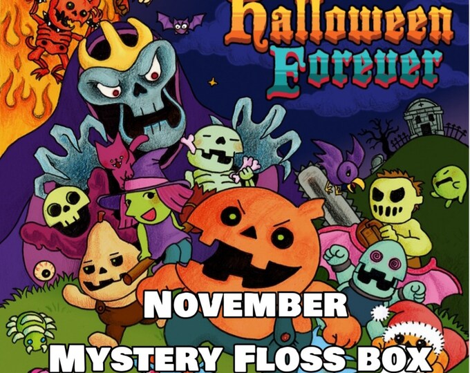 November Mystery Floss Box Halloween Forever, Hand Dyed Floss