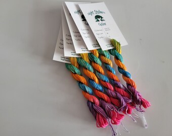 Over the Rainbow- March Mystery Color, Hand Dyed Floss, Variegated Thread, 6 Strand DMC, Cross Stitch, Embroidery